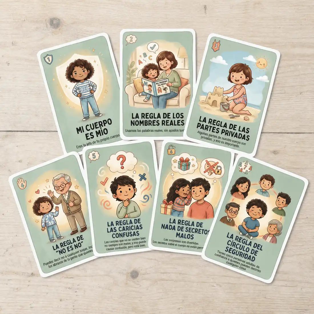 7 Tarjetas de Reglas Principales